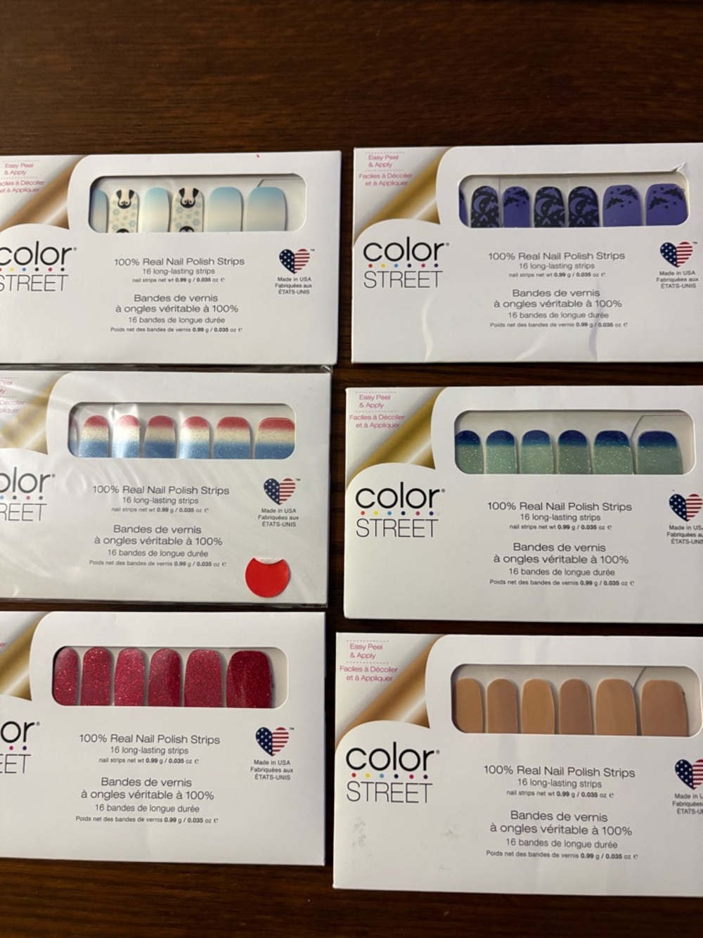 Color Street Nail Strips Variety Pack with Multicolor Accents